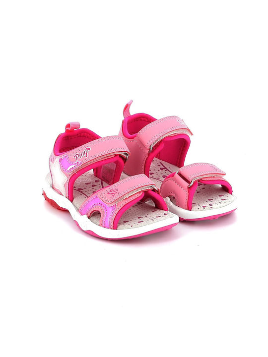 Primigi Kinder Sandalen Χρώματος mit Klettverschluss & Lichtern Rosa