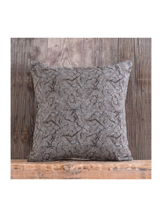 Rythmos Xaviera Three-Seater Sofa Throw 2 Sides Jacquard 180x280cm Grey Brown