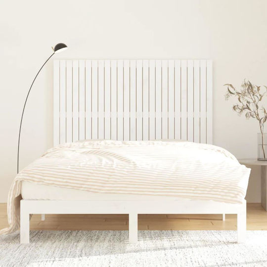 vidaXL Wooden Bed Headboard White 159.5x110cm