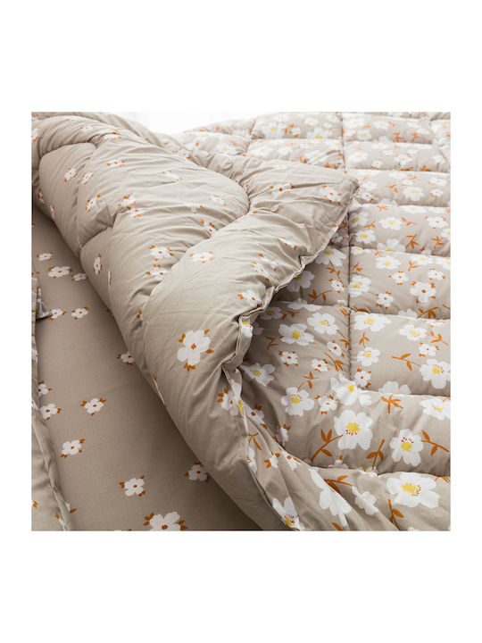 Charalambidis Textiles Husă de Pilotă Super Dublă 220x240 Anemona Bej