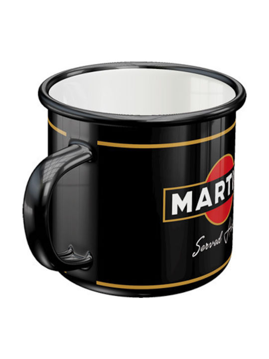 Nostalgic Art Martini Served Here Κούπα Εμαγιέ Μαύρη 360ml