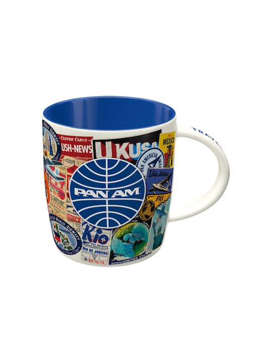 Nostalgic Art Pan Am Travel Becher Keramik Mehrfarbig 330ml 43074