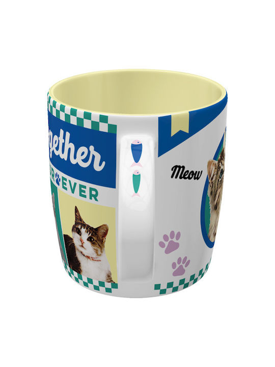 Nostalgic Art Better Together Cats Κούπα Κεραμική Πολύχρωμη