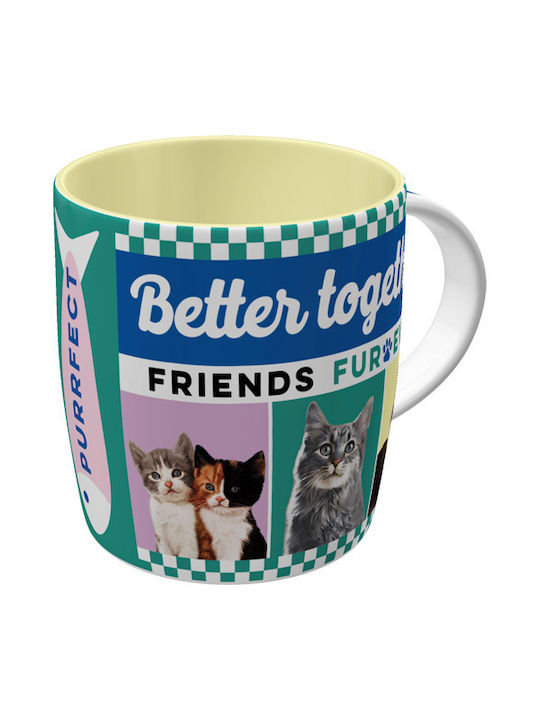 Nostalgic Art Better Together Cats Κούπα Κεραμική Πολύχρωμη