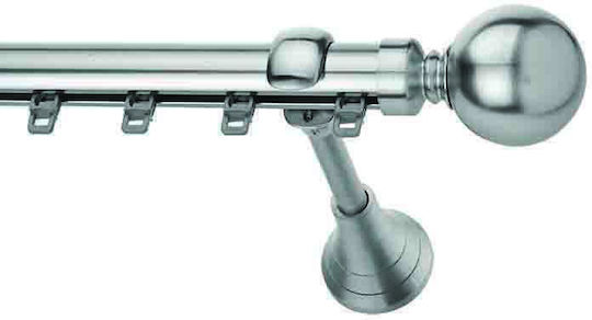 Enis by Domus Minge Dublu Șină Metalic Nichel mat 160εκ. P39-9286-3