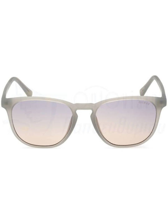 Guess Women's Sunglasses with White Plastic Frame and Pink Gradient Lens GU00061 20B