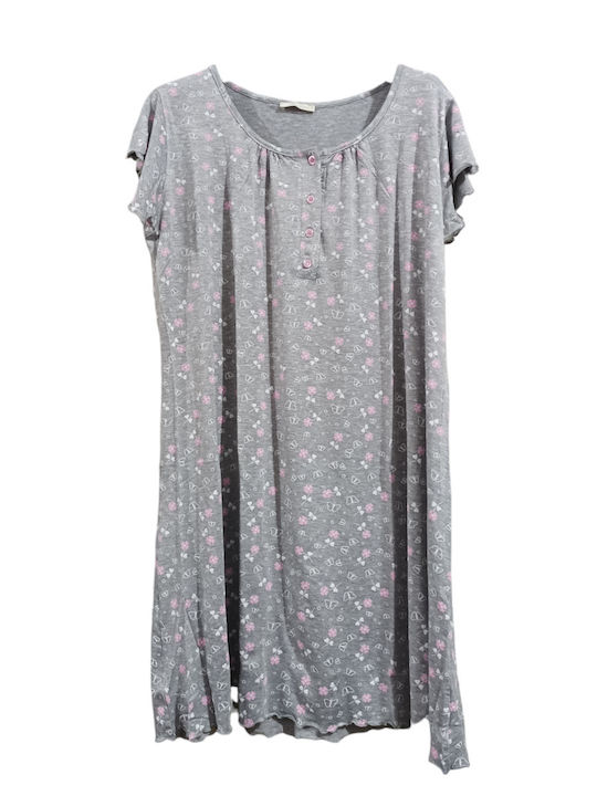 Billy's Fashion Summer VISCOSE Women's Nightgown 23125 GREY