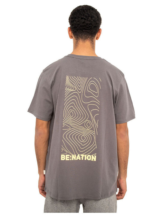 Be:Nation Men's Short Sleeve T-shirt Gray