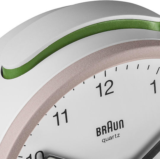 Braun BC12 Tabletop Clock with Alarm Clock BC12PW