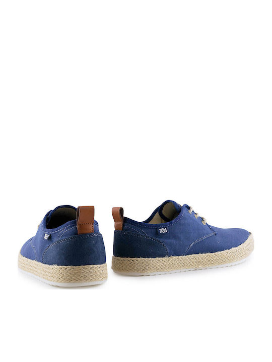 Fabric Men's Espadrilles in Blue Color