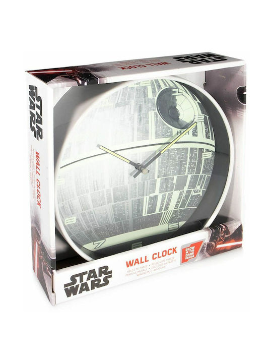 Pyramid International Star Wars Death Star Ρολόι Τοίχου Πλαστικό Γκρι Ø10cm