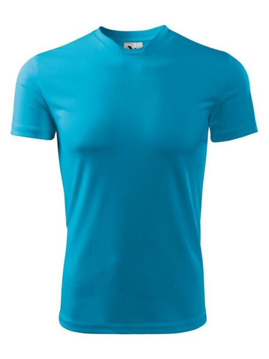 Adler Fantasy M MLI12444 Ανδρικό Διαφημιστικό T-shirt Κοντομάνικο σε Τιρκουάζ Χρώμα