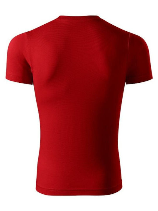Adler Parade U Ανδρικό Διαφημιστικό T-shirt Κοντομάνικο σε Κόκκινο Χρώμα