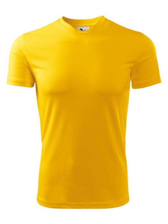 Adler Fantasy M MLI12404 Men's Short Sleeve Promotional T-Shirt Yellow 124-04