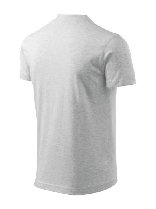 Adler Ανδρικό Διαφημιστικό T-shirt Κοντομάνικο σε Γκρι Χρώμα
