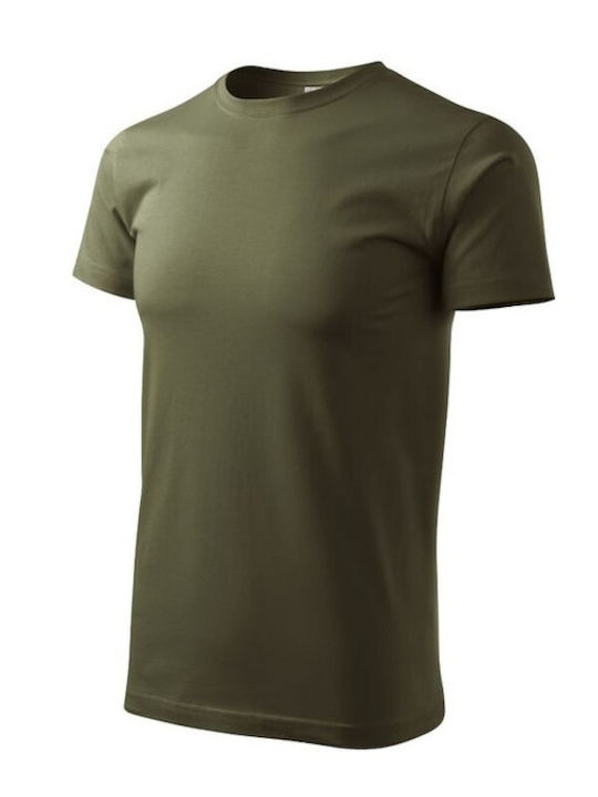 Adler Basic M MLI12969 Ανδρικό Διαφημιστικό T-shirt Κοντομάνικο σε Χακί Χρώμα