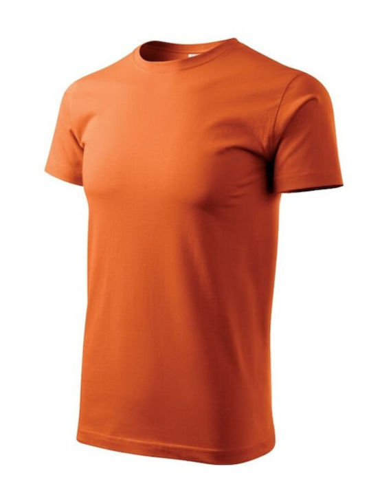 Adler Basic M MLI12911 Men's Short Sleeve Promotional T-Shirt Orange 129-11