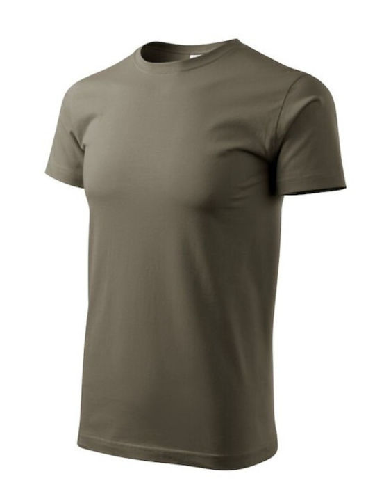 Adler Basic M MLI12929 Ανδρικό Διαφημιστικό T-shirt Κοντομάνικο σε Χακί Χρώμα