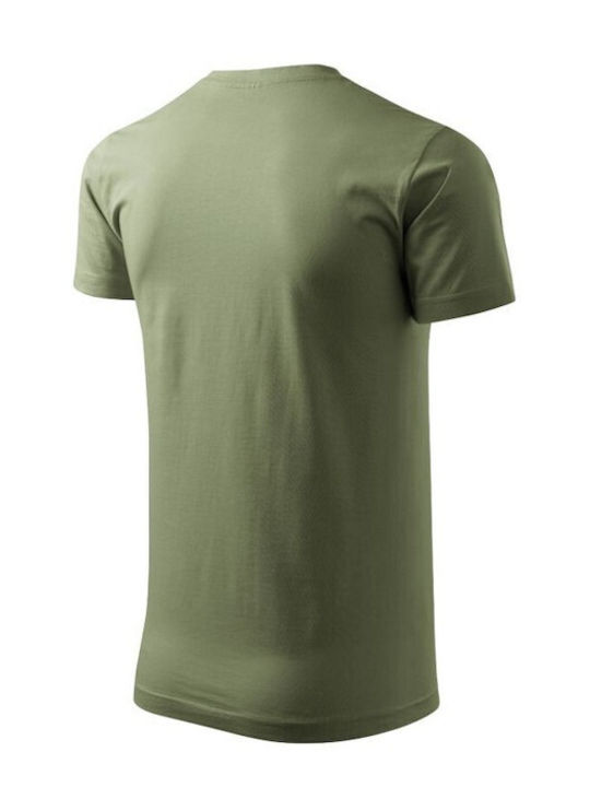 Adler Ανδρικό Διαφημιστικό T-shirt Κοντομάνικο σε Χακί Χρώμα