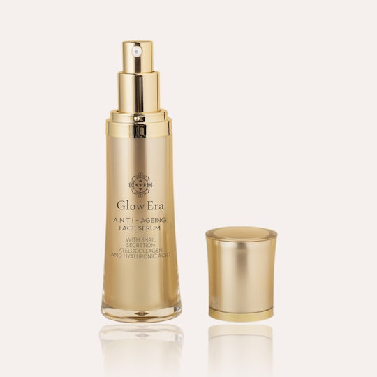 Glow Era Moisturizing & Anti-aging Serum Face with Snail Secretion & Hyaluronic Acid for Detoxification & Radiance 30ml