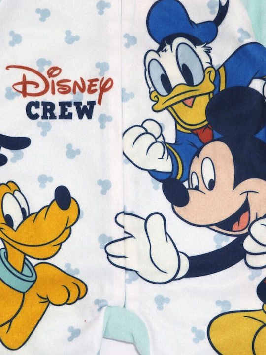 Disney D3096 Бебешко Боди Дълъг ръкав Светлосин
