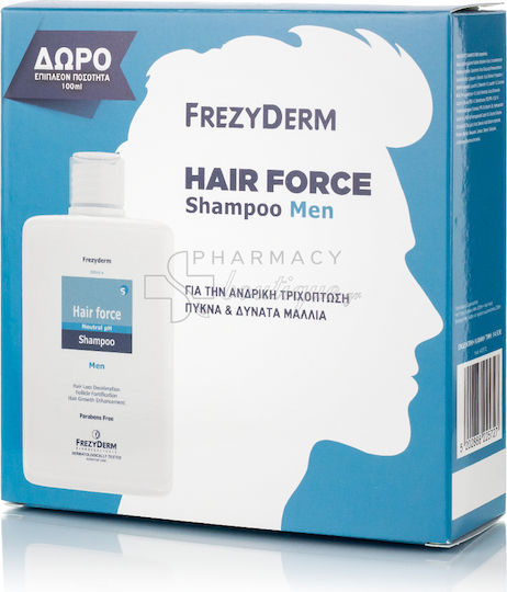 Frezyderm Hair Force Men Sampon de Par Contra Căderea Părului Pentru Toate Tipurile de Păr 300ml