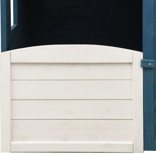 vidaXL Plastic Kids Playhouse Blue 125x120x132cm