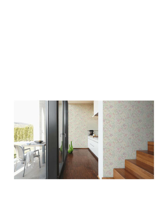 Wallpaper Fabric Beige L1000xW70cm Washable