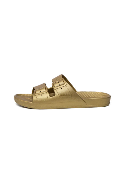 Freedom Moses Goldie Frauen Flip Flops in Gold Farbe