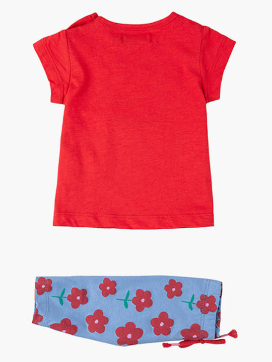 Losan Kinder Set mit Leggings Sommer 2Stück Rot