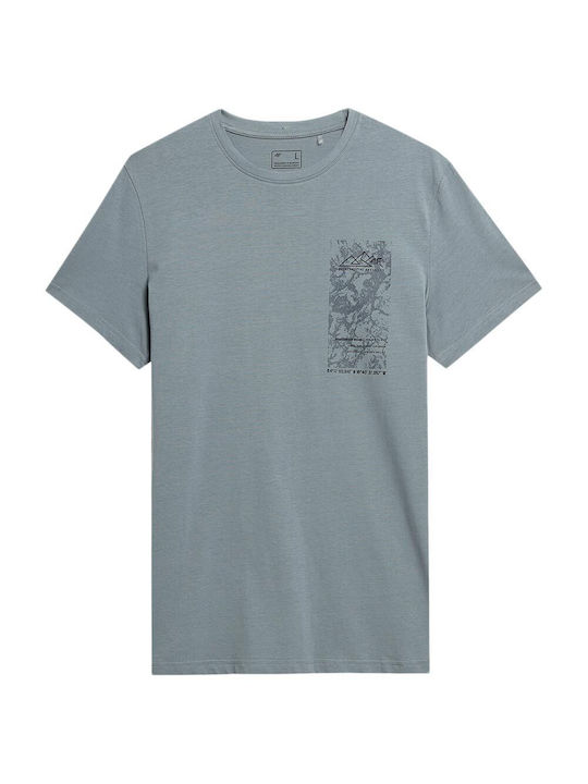 4F Men's Short Sleeve T-shirt Gray