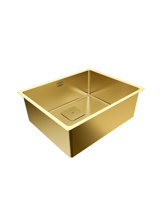 Teka Flexlinea RS15 50.40 Ένθετος Νεροχύτης Inox Σατινέ Μ54xΠ44cm Brass Inox
