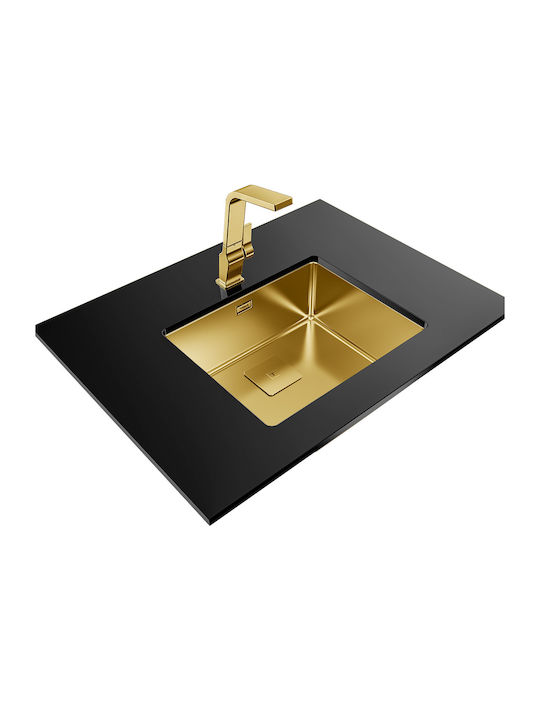 Teka Flexlinea RS15 50.40 Ένθετος Νεροχύτης Inox Σατινέ Μ54xΠ44cm Brass Inox
