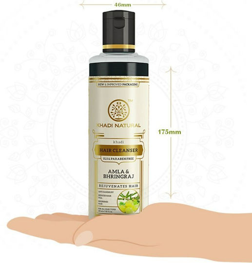 Khadi Natural Amla & Bhringraj Shampoos gegen Haarausfall für Alle Haartypen 210ml