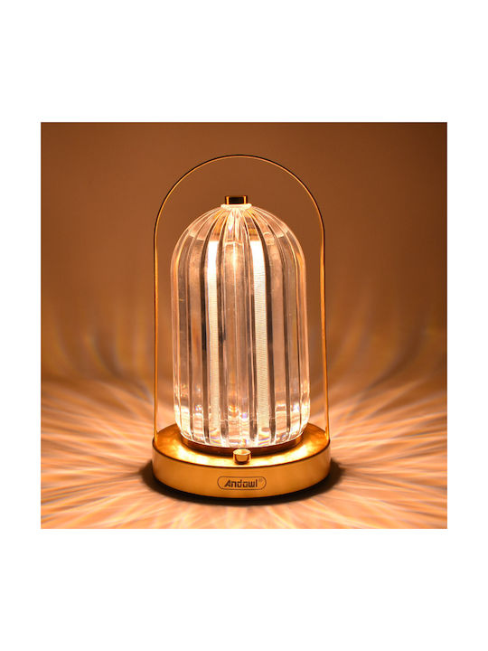 Andowl Decorative Lamp Lattern Gold