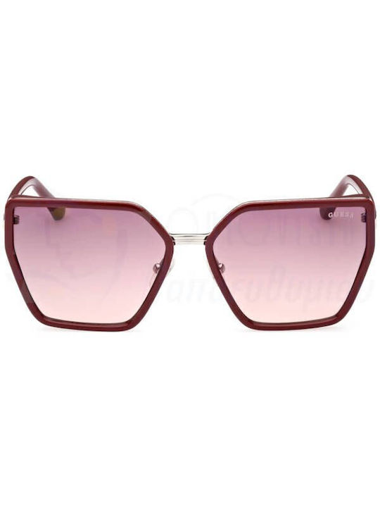 Guess Women's Sunglasses with Burgundy Frame and Red Gradient Lens GU7871 69Z