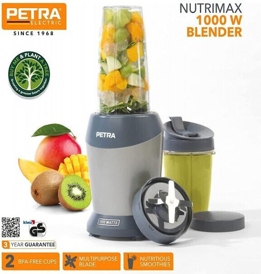 Petra Electric Mixer Mit Kunststoff Kanäta 1 l Grau PT-2002