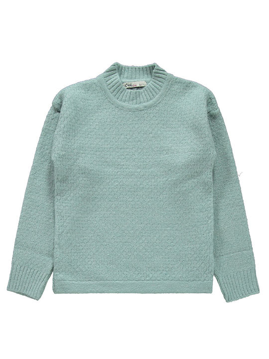 Children's knitted mint set for girls