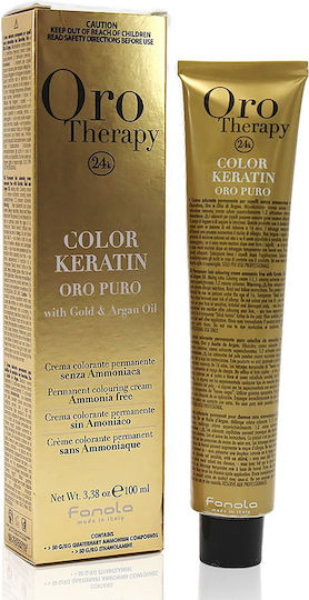 Fanola Oro Puro Cremă Vopsea De Păr Fără Amoniac 7.14 Alun 100ml