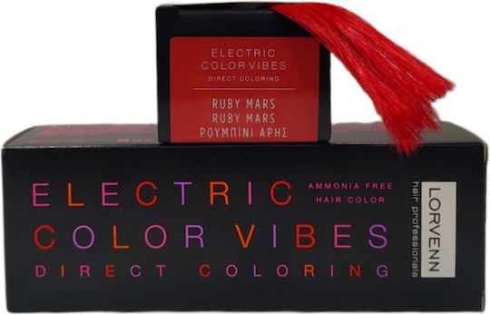 Lorvenn Electric Color Vibes Προσωρινή Βαφή Μαλλιών Χωρίς Αμμωνία Ruby Mars 90ml