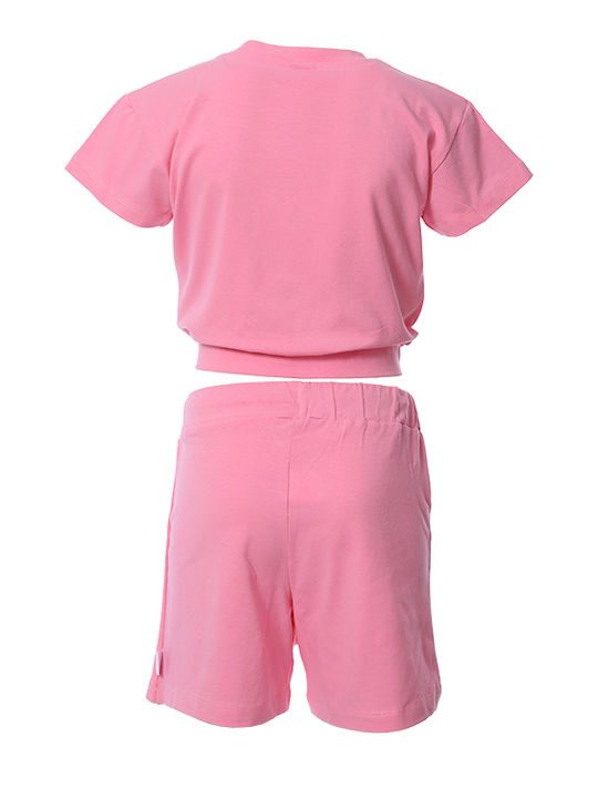 Matoufrance Kinder Set mit Shorts Sommer 2Stück Rosa