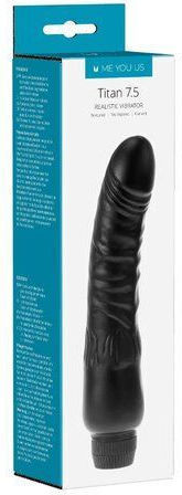 Kinx Titan Realistic Vibrator Realistic Vibrator 19cm Black