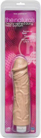 Doc Johnson The Naturals Heavy Veined Thick Dong Ρεαλιστικός Δονητής 20cm Flesh