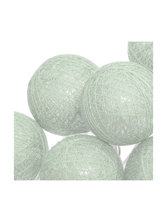 A-S Led Celadon Garland Lights LED 4.35m with 20 Balls