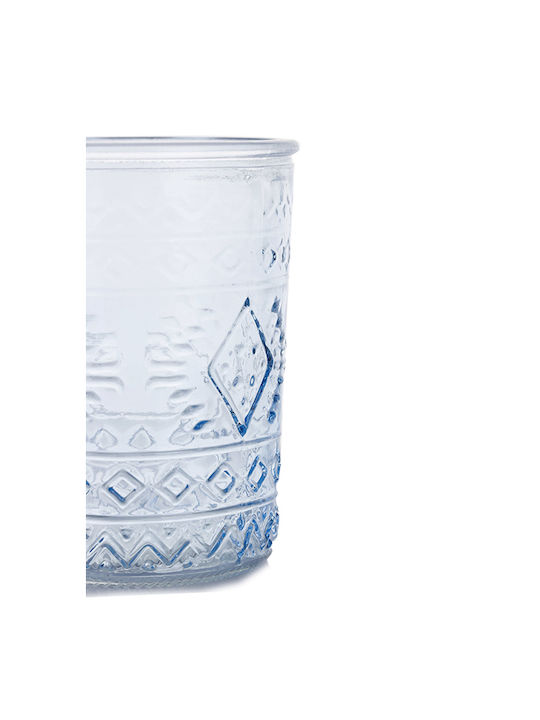 Glass Cup 300ml 6.3x6.3x10.3cm Blue Kaeming