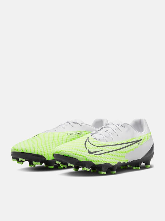 Nike Phantom Gx Academy Ποδοσφαιρικά Παπούτσια με Τάπες MG Lime / Grey