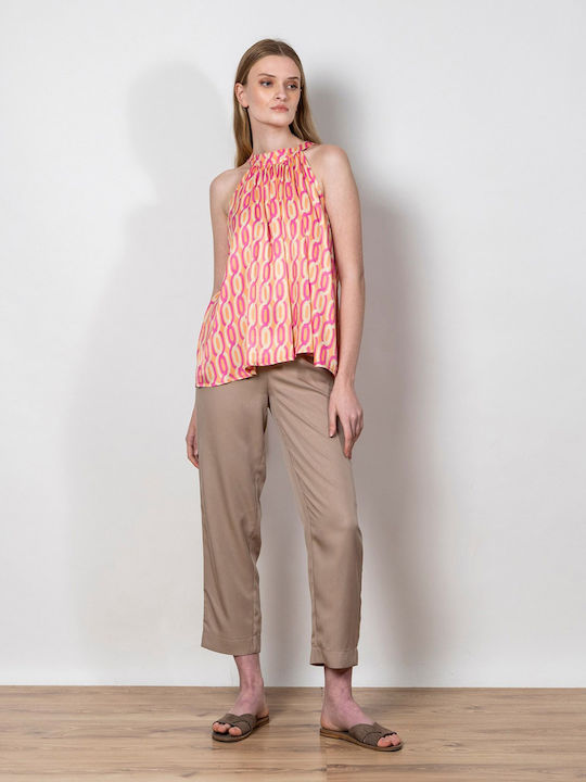 Bluze Damă Bluza De Vară Fără Mâneci Multicolor