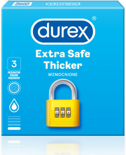 Durex Кондоми Extra Safe Thicker 3бр