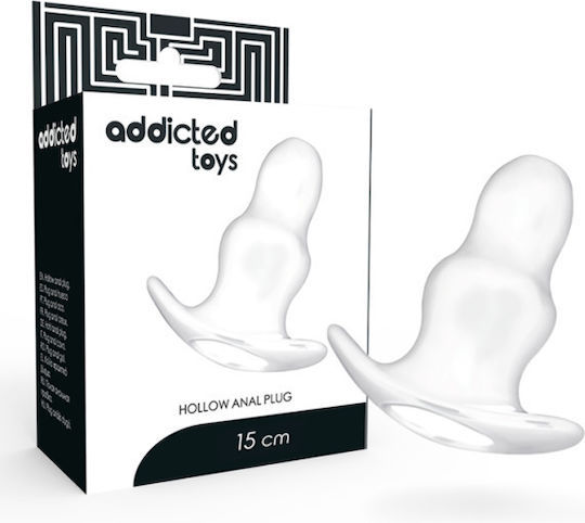 Addicted Toys Big Hollow Tunnel Πρωκτική Σφήνα Large Διάφανη 15cm