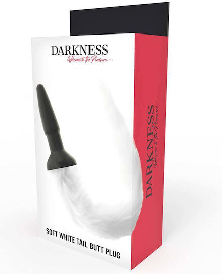 Pipedream Darkness Tail Butt Silicone Plug Anal Plug White